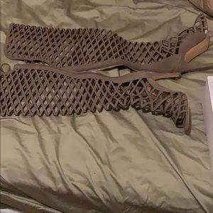 Vince Camuto: Keliana Open Toe Over Knee  Boots